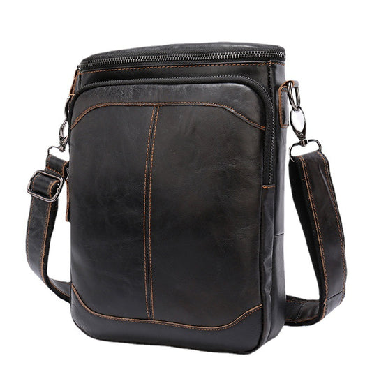 Men's Fashion Retro Style Business First Layer Men's Shoulder Bags