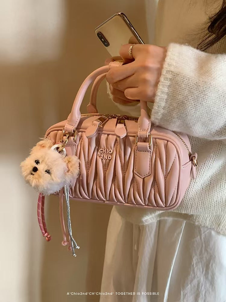 Fashion Bouquet Skirt Pillow Pleated Carrying Handbags