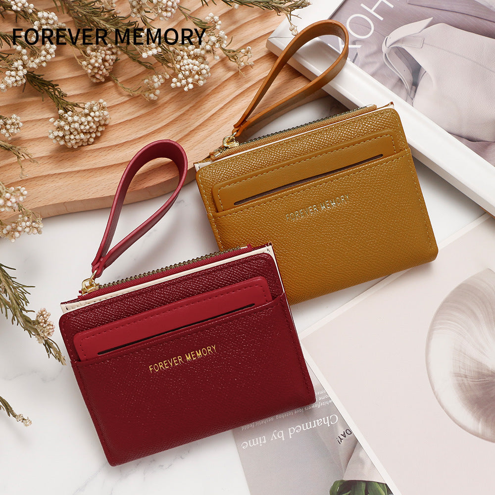 Women's Short Zipper Clutch Document Female Car Ladies Wallet