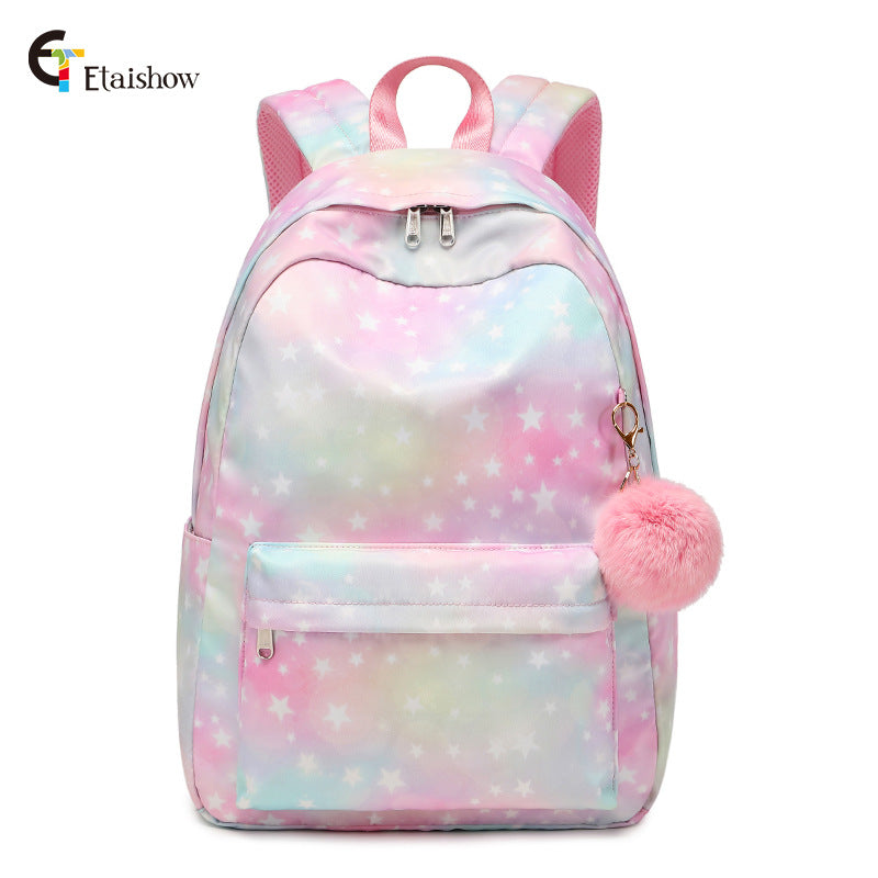 Korean Style Large Capacity Campus Leisure Backpacks