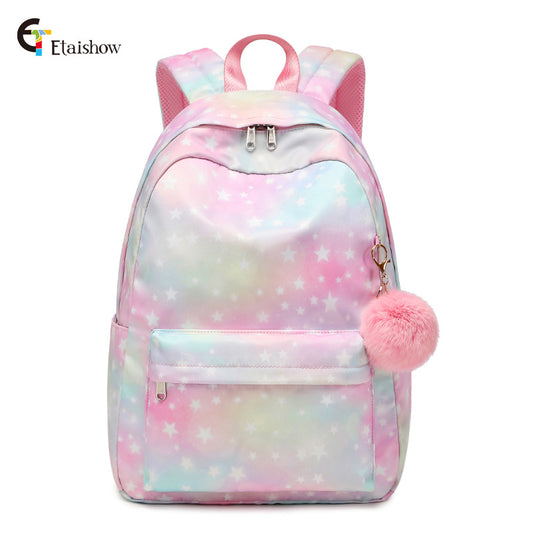 Korean Style Large Capacity Campus Leisure Backpacks