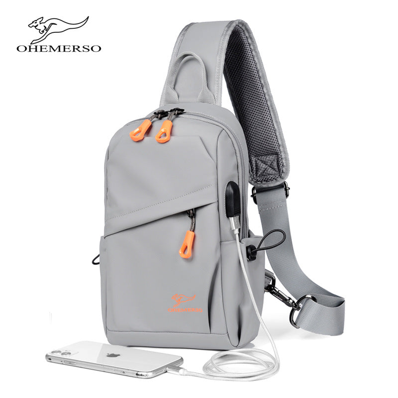 Men's Comfortable Kangaroo Fashion Large Capacity Men's Chest Bags