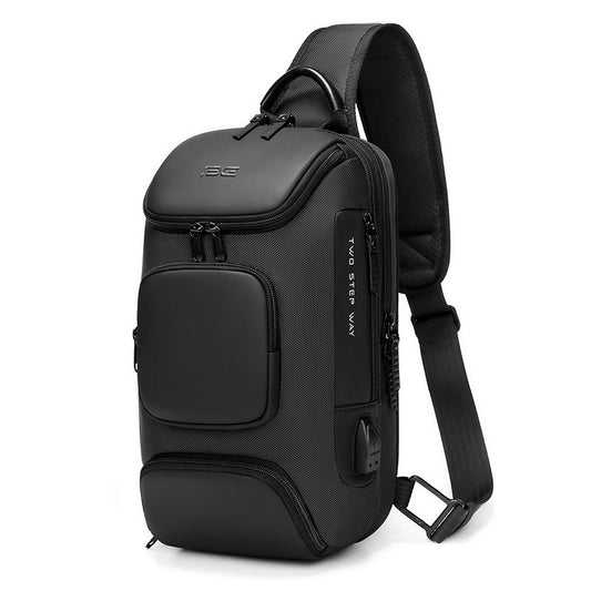 Men's Mechanical Style Business Convenient Korean Trendy Men's Chest Bags