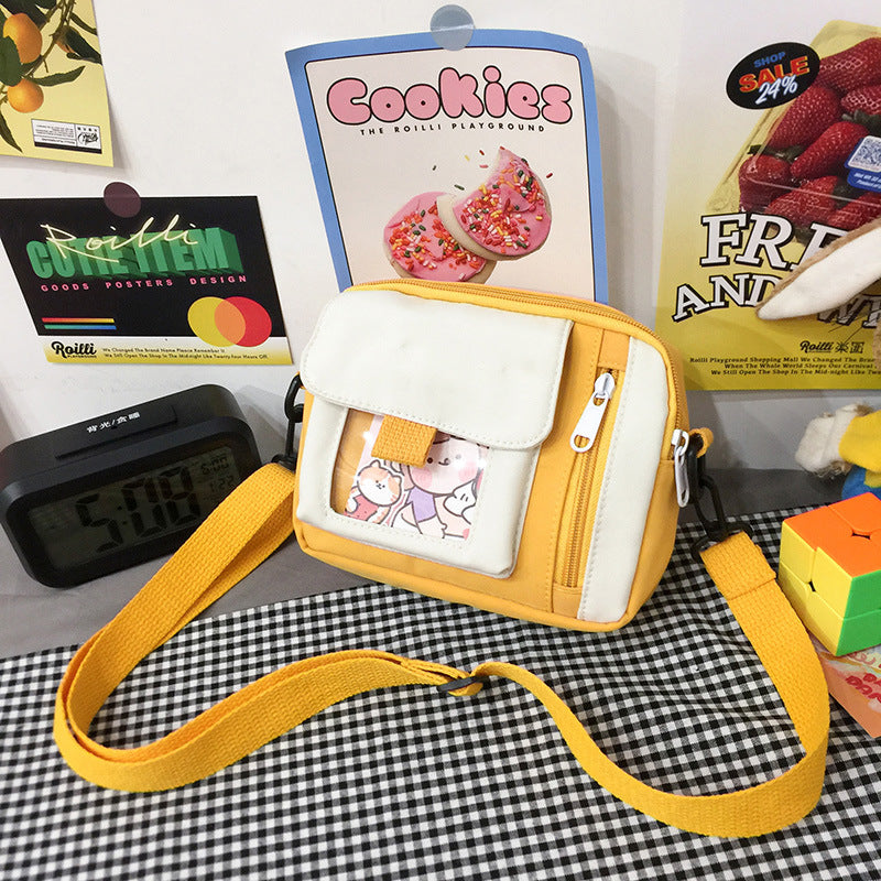Canvas Female Korean Style Artistic Cute Women's Messenger Bag