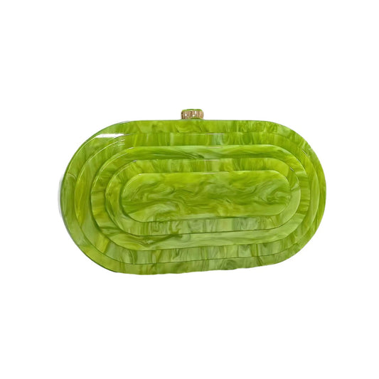 Women's Summer Dinner Retro Splicing Trendy Acrylic Bags