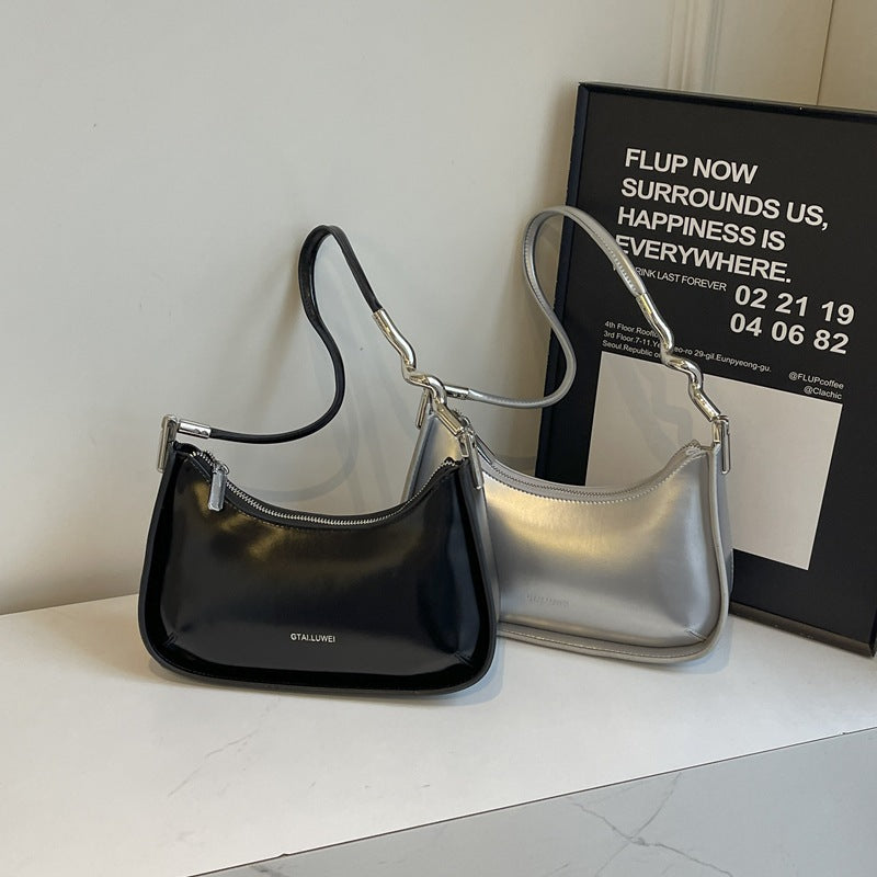Women's Texture Niche Fashion Western Style Popular Shoulder Bags