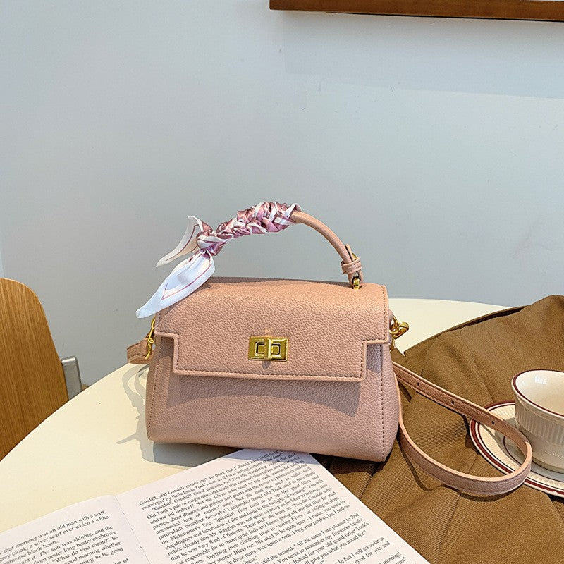 Women's Stylish Soft Leather Fashion Portable Small Square Bags