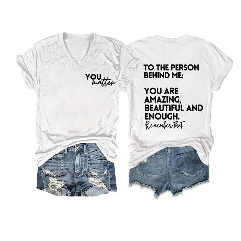 Women's Double-sided Digital Printing Series Short-sleeved Pullover Blouses