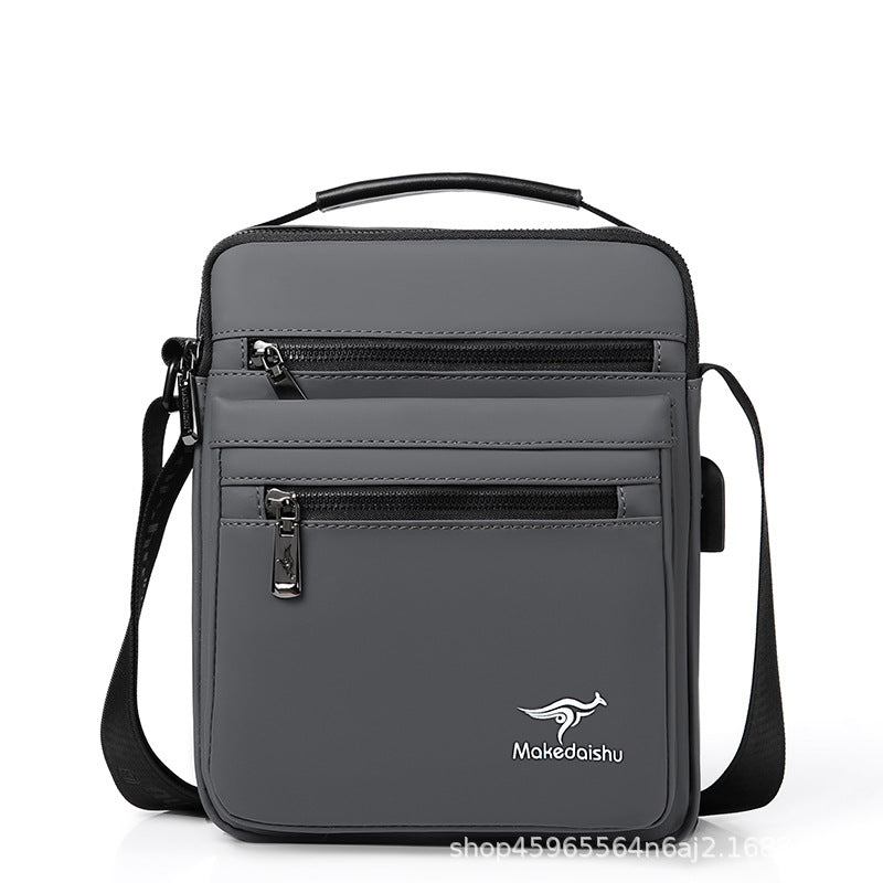 Men's Large Capacity Oxford Cloth Zipper Tide Men's Messenger Bags