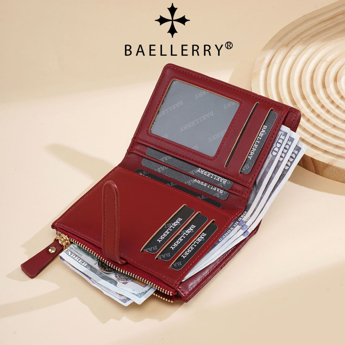 Women's Diamond Embroidery Thread Multi Slots Classic Ladies Wallet