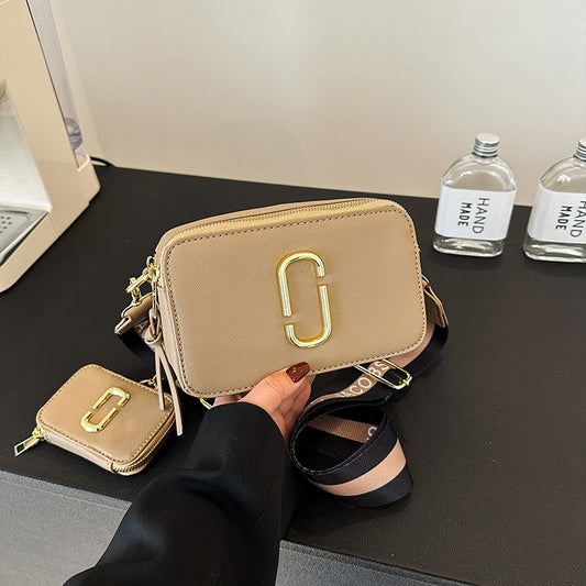 Creative Fashion Mother Retro Contrast Color Shoulder Bags