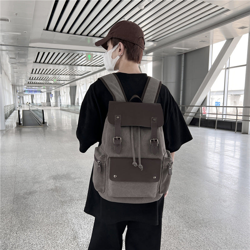 Men's Stylish Canvas Trend Large Capacity Backpacks