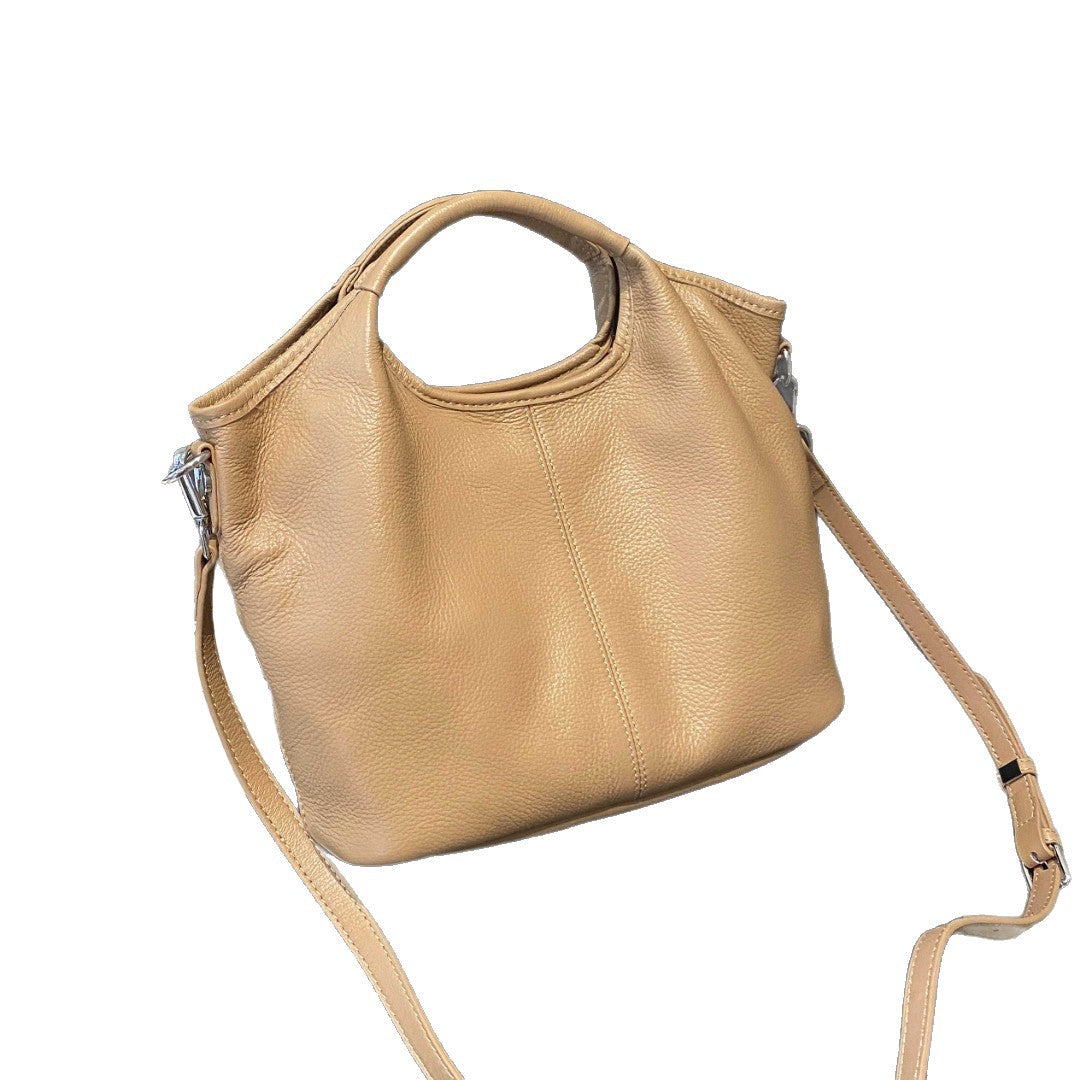 Women's First Layer Cowhide Natural Milled Lady's Bags