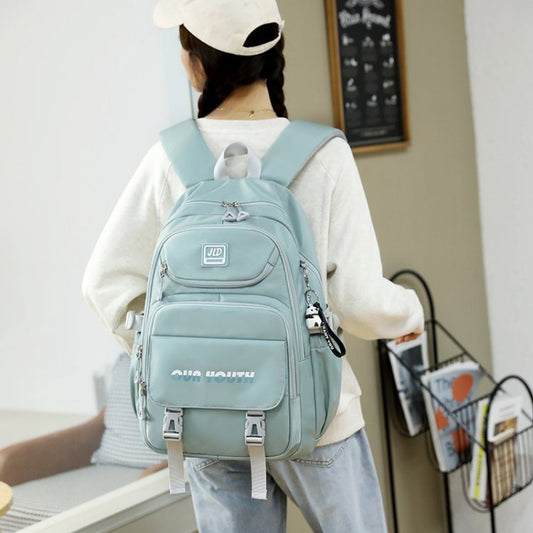 Fashion Early High College Female Double Backpacks