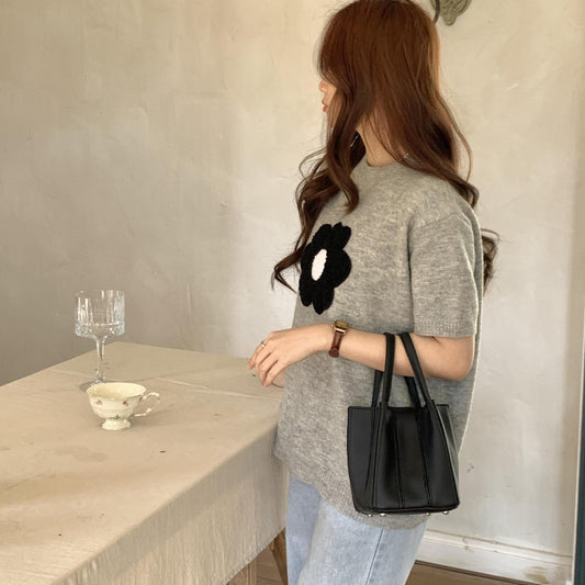 Women's Fashion Pleated Soft Leather Personality Mother Shoulder Bags