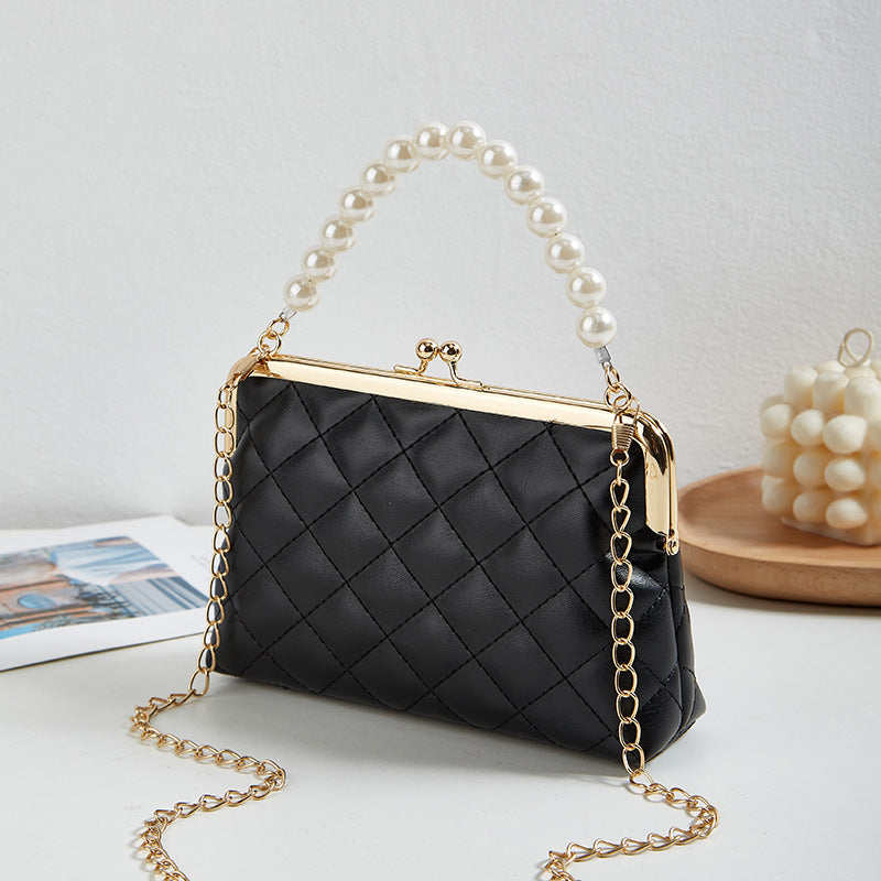 Women's Korean Version Of Style Diamond Pattern Women's Handbag