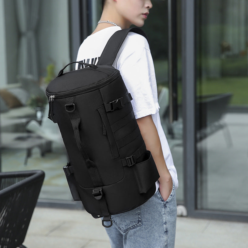 Fishing Large Capacity Cylindrical Trendy Lightweight Backpacks