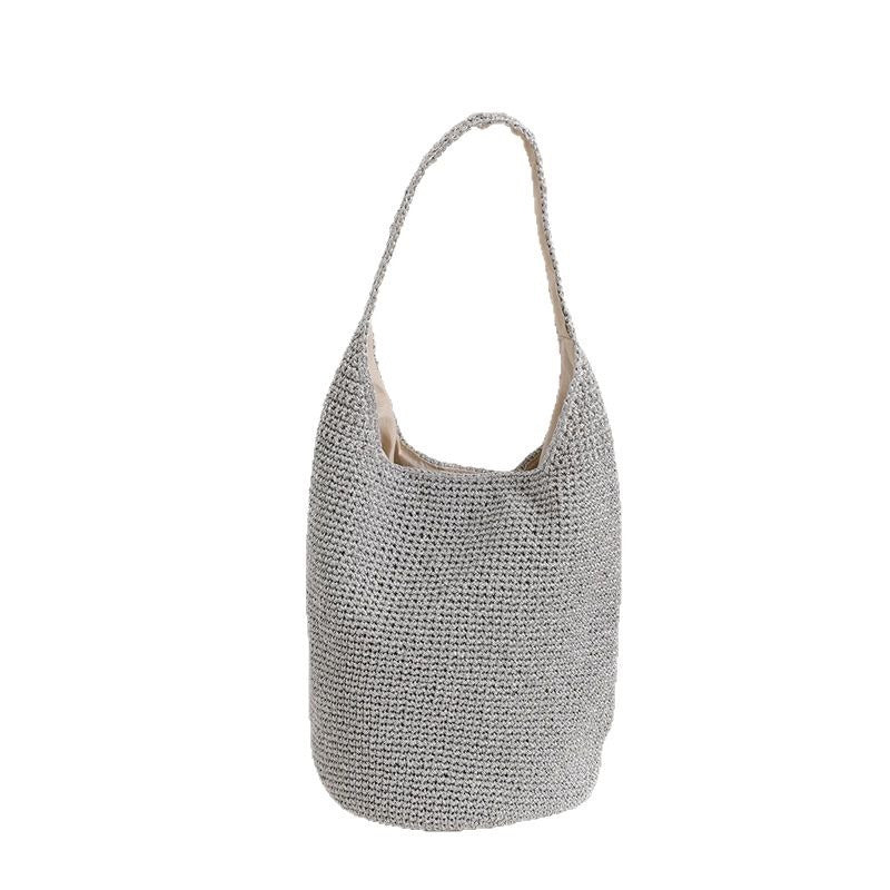 Women's One Straw Fashion Portable Woven Vacation Shoulder Bags