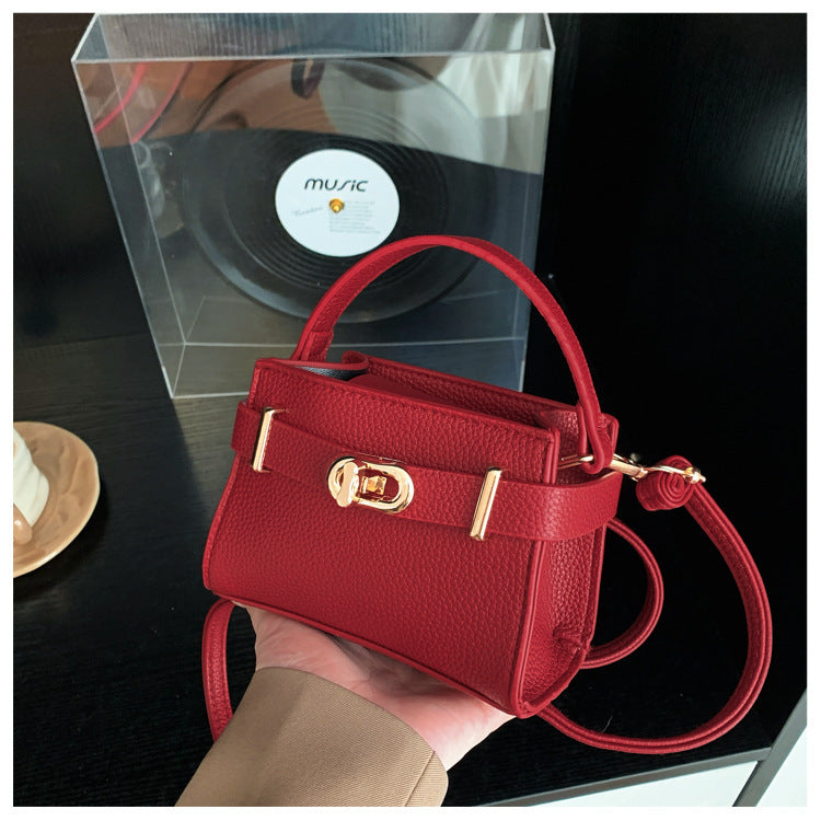 Women's Simple Decorative Texture Light Luxury Solid Color Women's Shoulder Bag