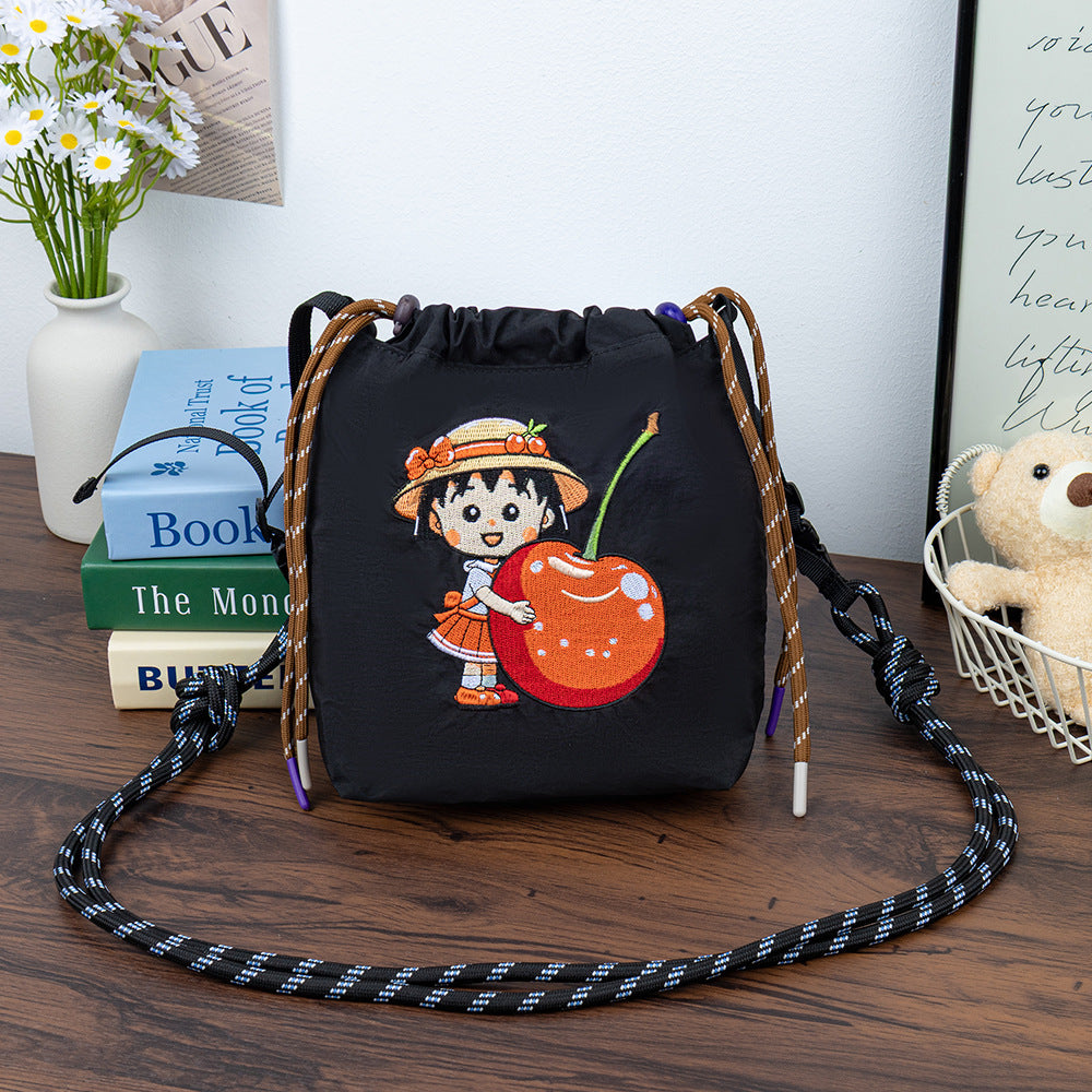 Western Style Lightweight Vertical Mobile Cloth Korean Simple Ten Thousand Women's Handbag