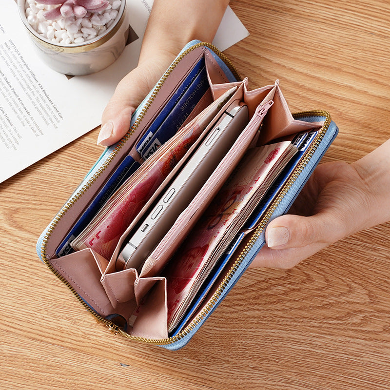 Women's Long Mobile Version Fashion Change Simple Ladies Wallet