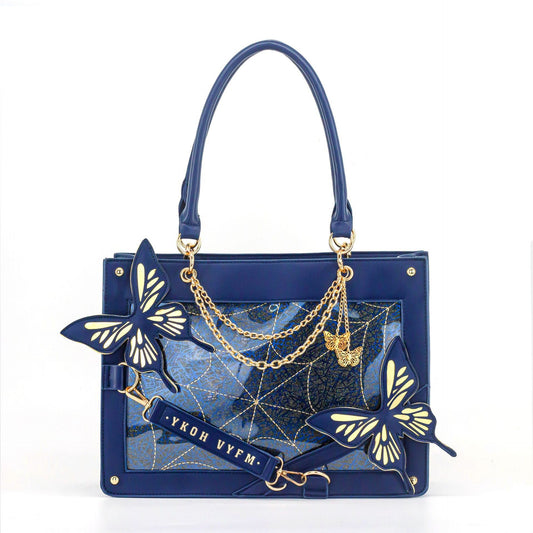 Sier Labyrinth Butterfly Cartoon Cross Body Tote Bags