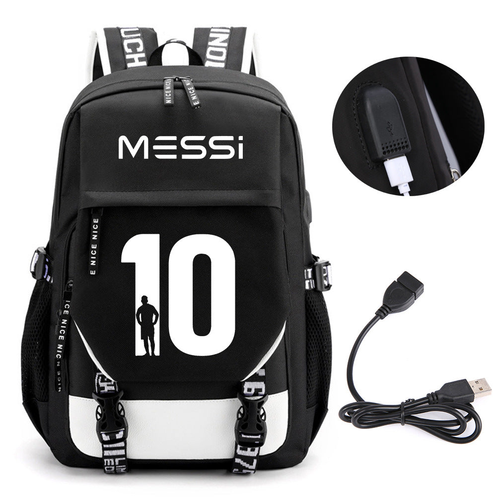 Football Peripheral Fashion Korean Style Youth Backpacks