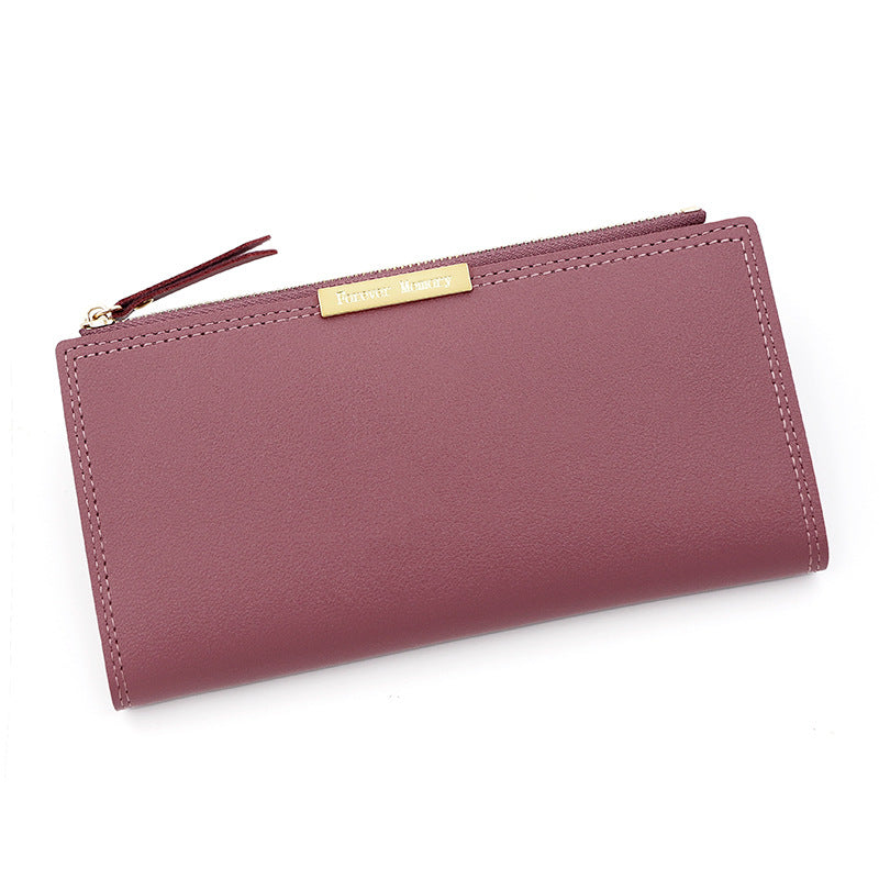 Women's Korean Long Multiple Slots Zipper Female Ladies Wallet
