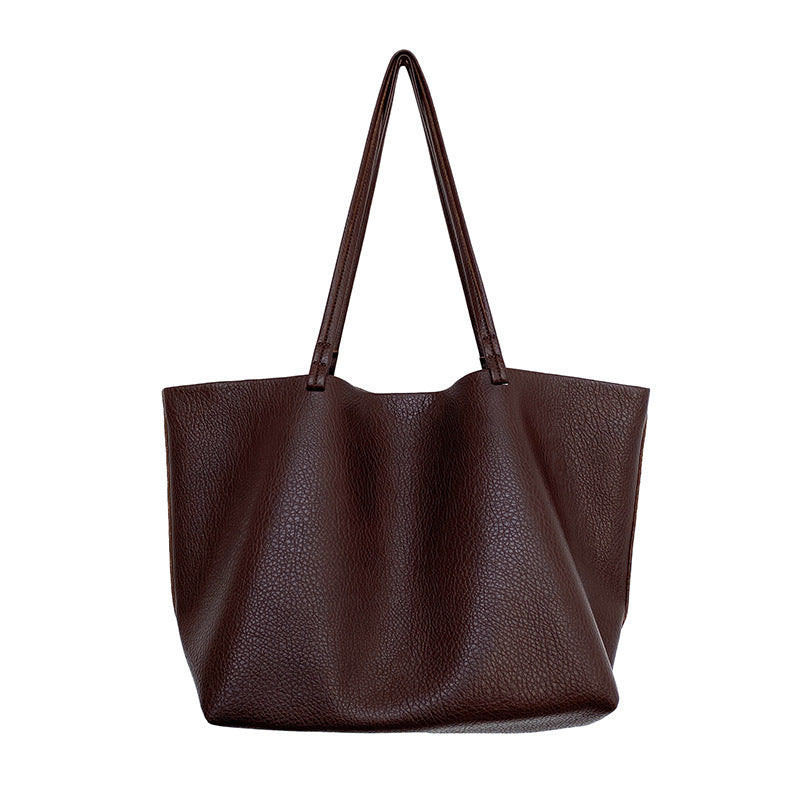 Women's Classic Simple Soft Leather High-grade Large Bags