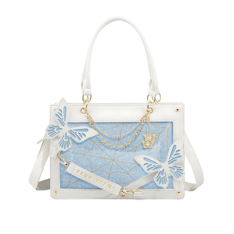 Dark Style Labyrinth Butterfly Cartoon Hand-held Shoulder Bags