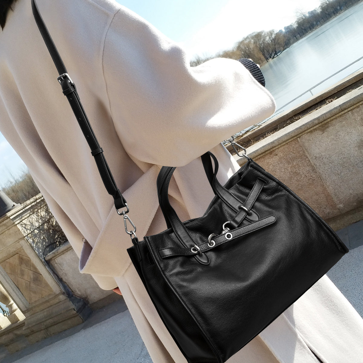 Women's Light Luxury Minority High-grade Leather Women's Handbag