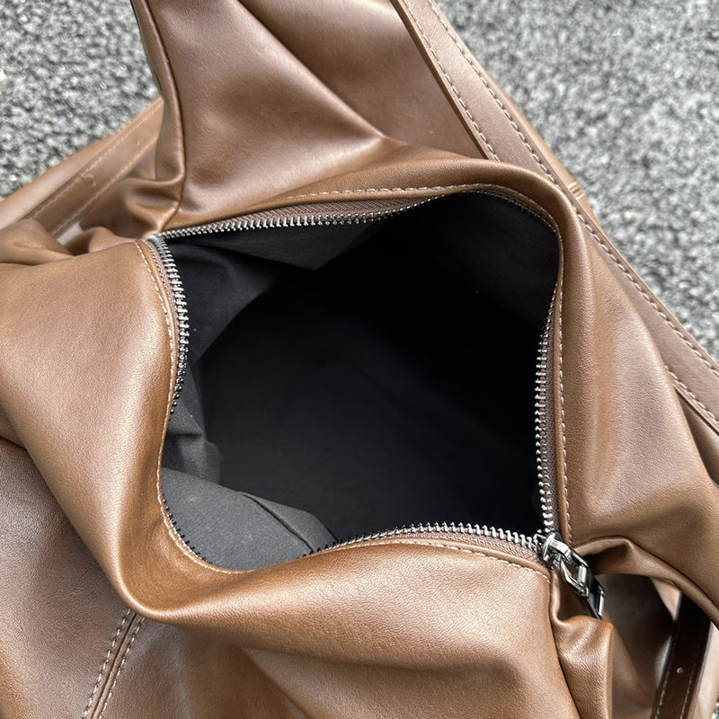 Women's Ge Big Vegetable Tanned Idle Style Tote Bags