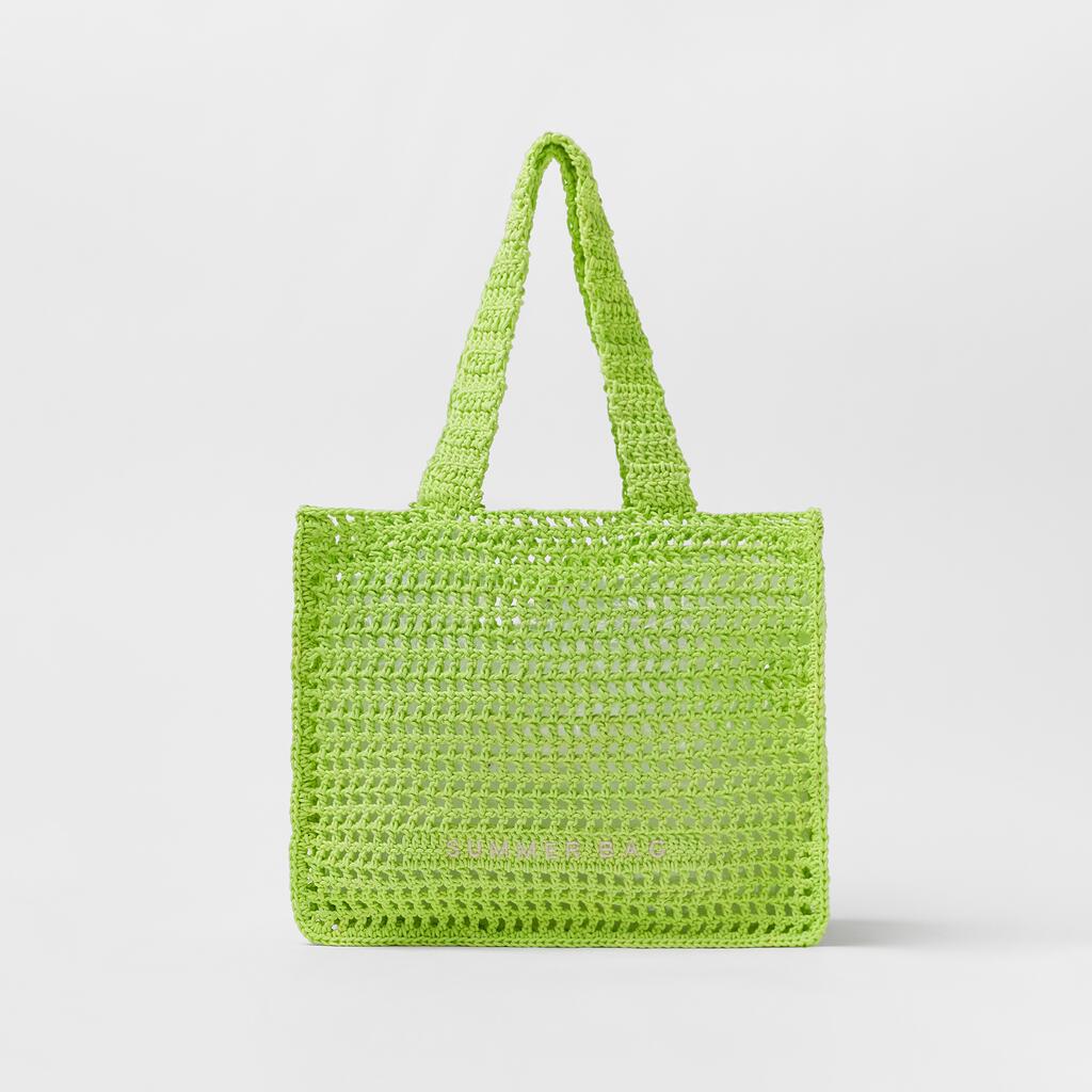 Women's & Children's & Hollow Crochet Woven Straw Summer Shoulder Bags