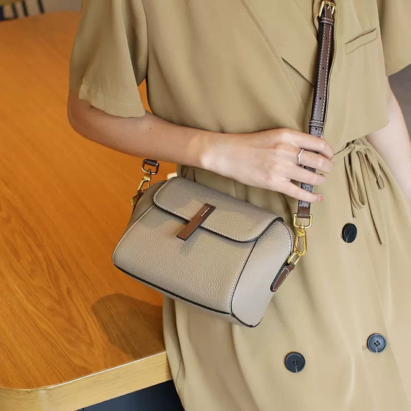 Women's Genuine Leather Shell Pouch Fashionable High-grade Crossbody Bags