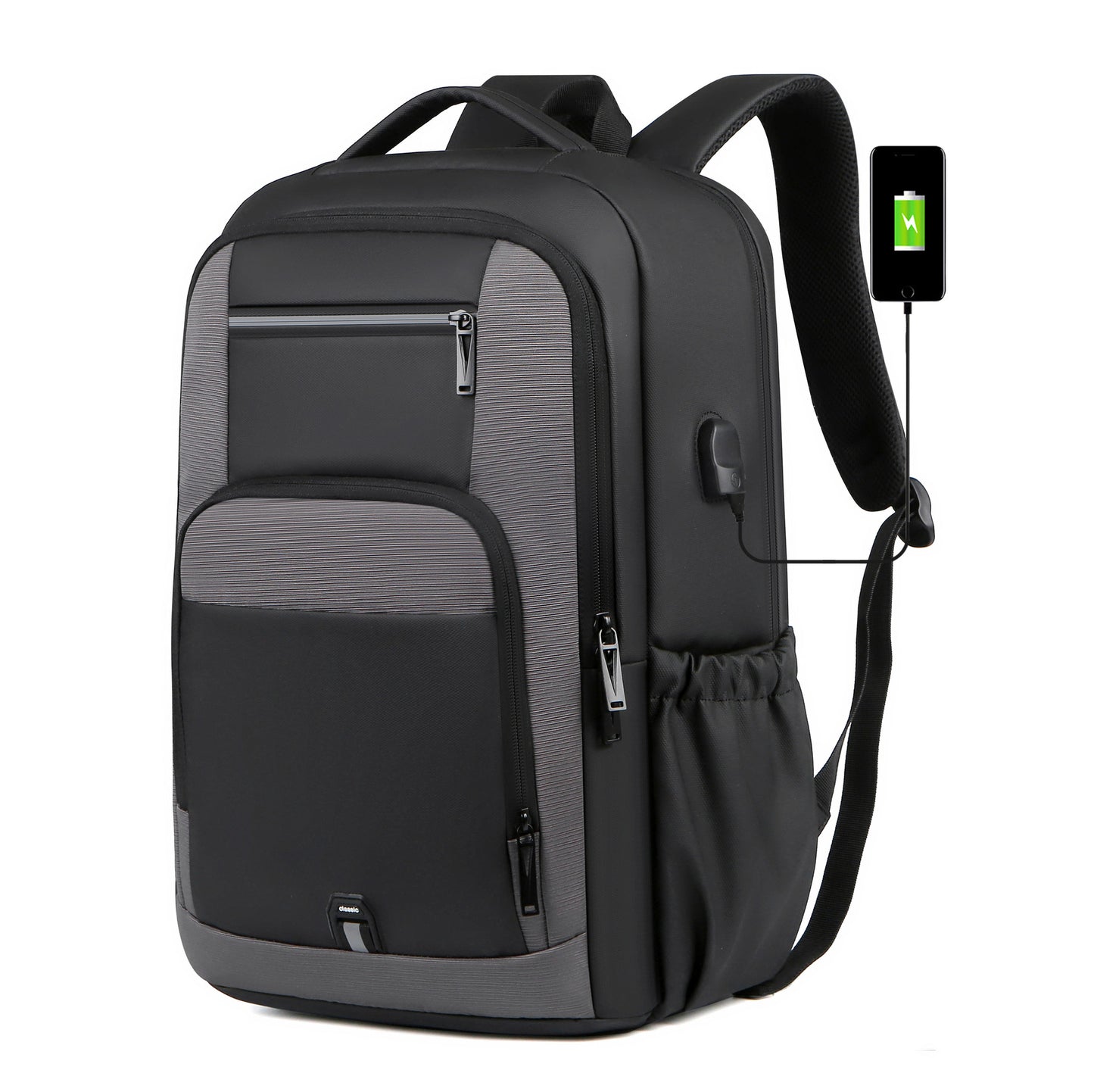 Men's Capacity Reflective Computer Commuter Business Portable Backpacks