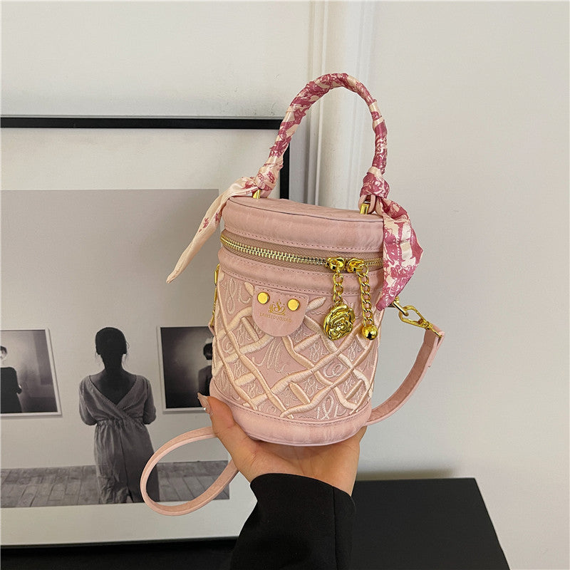 Women's High-grade Light Luxury Chinese Style Embroidery Small Square Bags