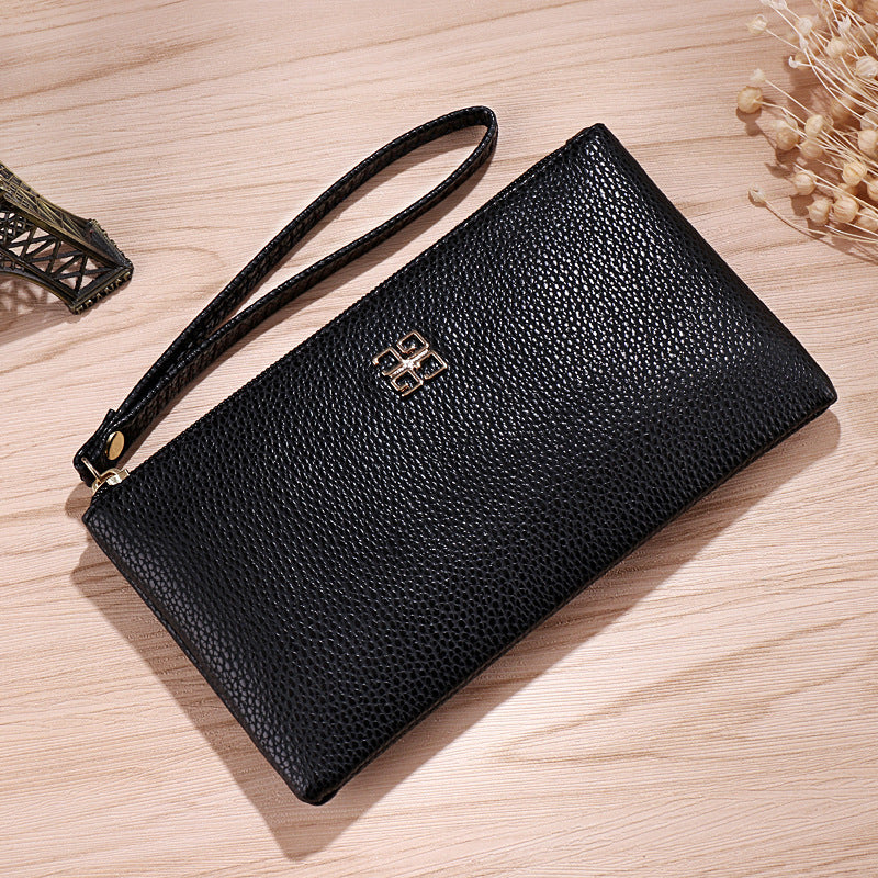 Women's Korean Style Authentic Leather Tactile Feel Long Fashion Ladies Wallet