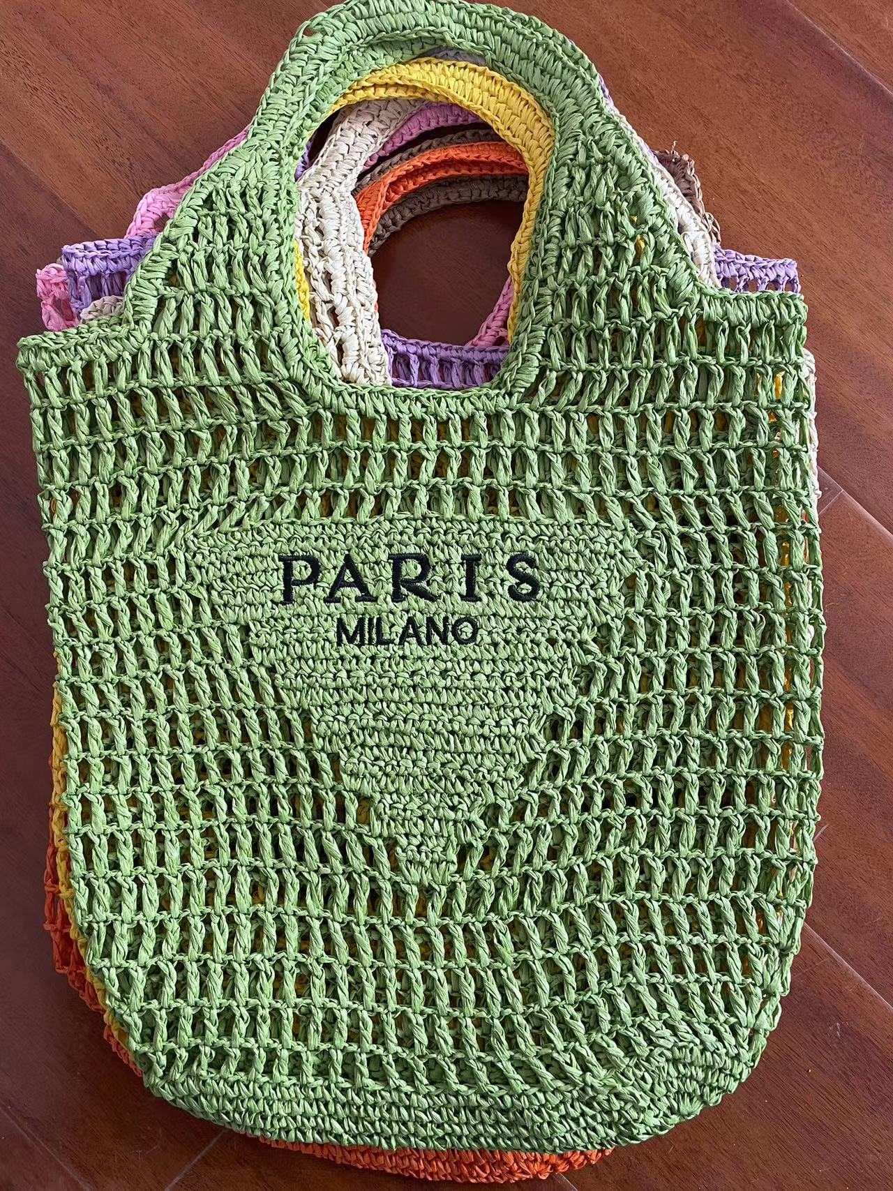 Round Goddess Underarm Handmade Straw Bearded Armpit Bags