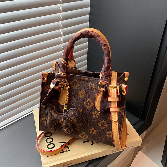 Women's Printed Contrast Color Letter Presbyopic Light Luxury Crossbody Bags