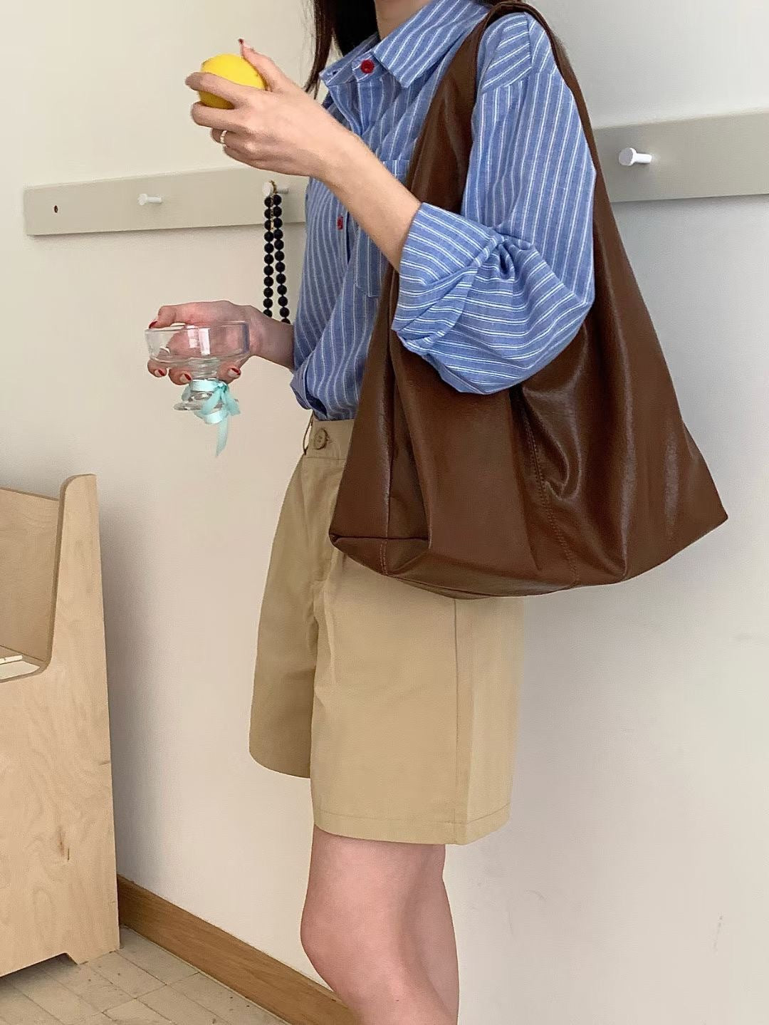 Texture Sense Large Capacity Totes Now Shoulder Bags