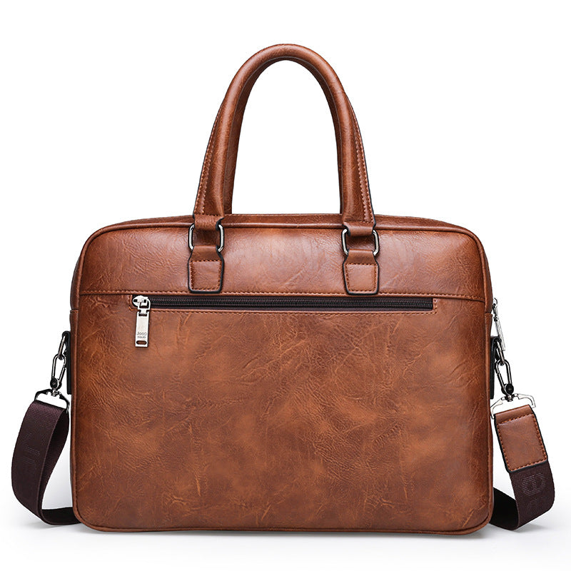 Men's Classic Trendy Hand Business Leather Men's Handbags
