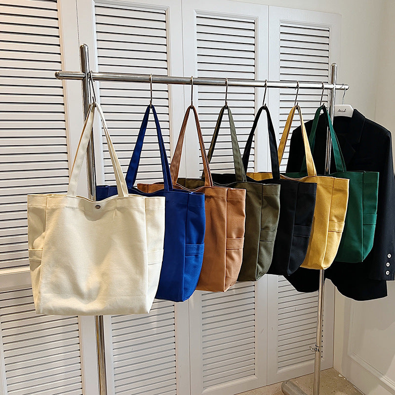 Women's Style Artistic Solid Color Large Capacity Versatile Women's Shoulder Bag