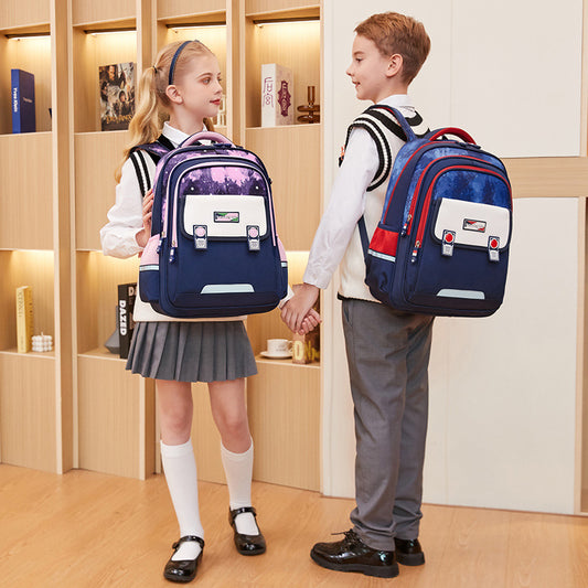 Winter Primary Boys Large Capacity British Elementary School Students' Schoolbags