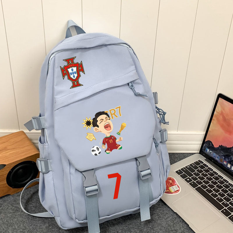 Women's & Men's & Cristiano Football Peripheral High Primary Backpacks