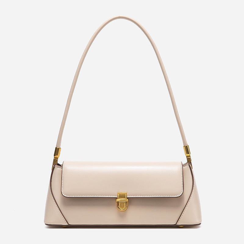 Women's Baguette Design High-grade Simple Black Underarm Handbags