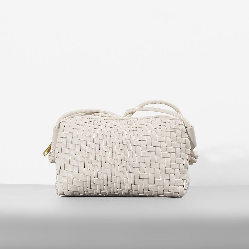 New Slouchy Color Matching Woven Tide Women's Messenger Bag