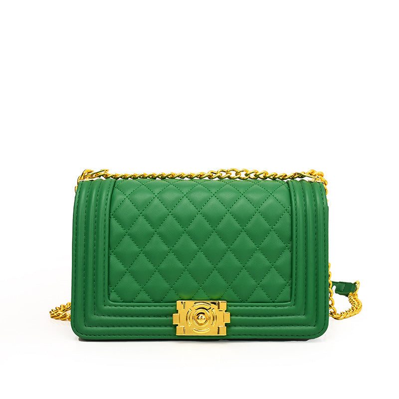 Women's Embroidery Line Fashion Classic Style Chain Shoulder Bags