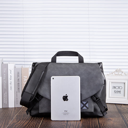 Men's Simplicity Contrast Color Fashion Large Capacity Men's Messenger Bags