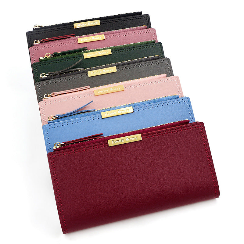 Women's Korean Long Multiple Slots Zipper Female Ladies Wallet