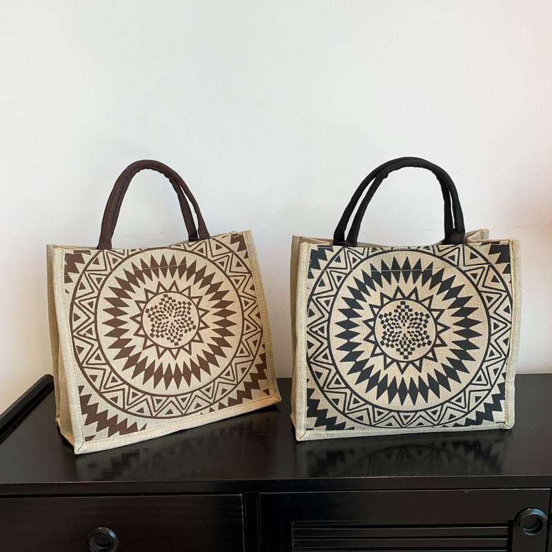 Linen Female Ethnic Style Fashion Mummy College For Handbags